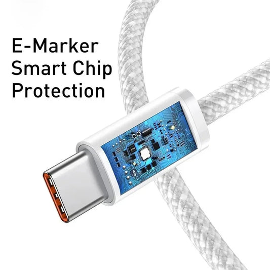 Original USB-C Fast Charger Cable For iPhone 15 Pro Max 15 Pro 15 Puls PD 60W USB-C Weaving Charging Data Line Accessories