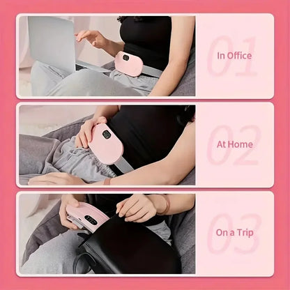 USB charging portable menstrual abdominal and waist heating massage pad, warm waist and abdomen electric heating waist belt