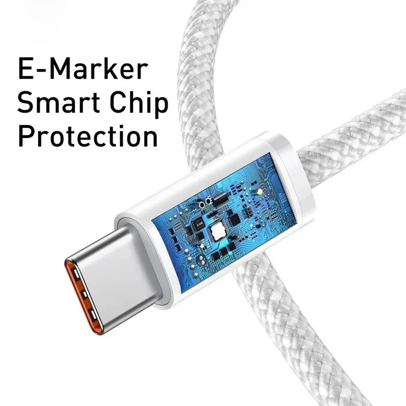 Original USB-C Fast Charger Cable For iPhone 15 Pro Max 15 Pro 15 Puls PD 60W USB-C Weaving Charging Data Line Accessories