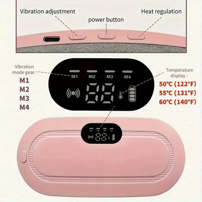 USB charging portable menstrual abdominal and waist heating massage pad, warm waist and abdomen electric heating waist belt