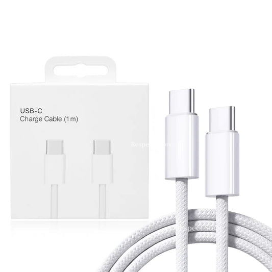 Original USB-C Fast Charger Cable For iPhone 15 Pro Max 15 Pro 15 Puls PD 60W USB-C Weaving Charging Data Line Accessories