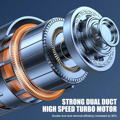 2900000PA Car Wireless Vacuum Cleaner 120W Powerful Portable Handheld For Home & Auto Lightweight Cordless Rechargeable