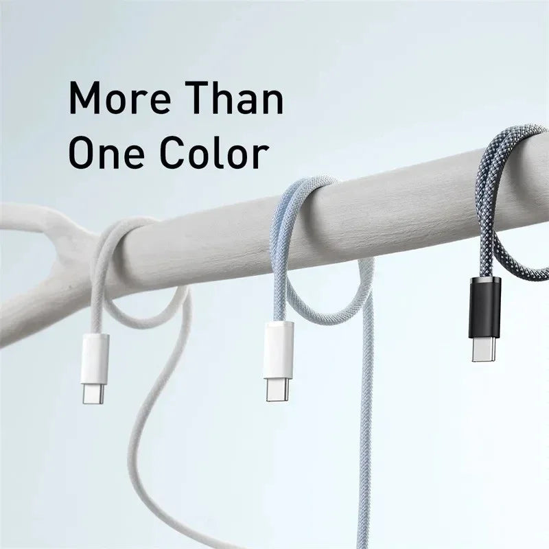 Original USB-C Fast Charger Cable For iPhone 15 Pro Max 15 Pro 15 Puls PD 60W USB-C Weaving Charging Data Line Accessories