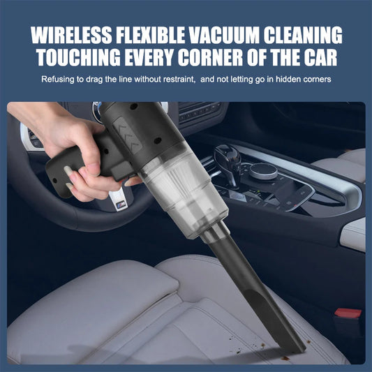 2900000PA Car Wireless Vacuum Cleaner 120W Powerful Portable Handheld For Home & Auto Lightweight Cordless Rechargeable