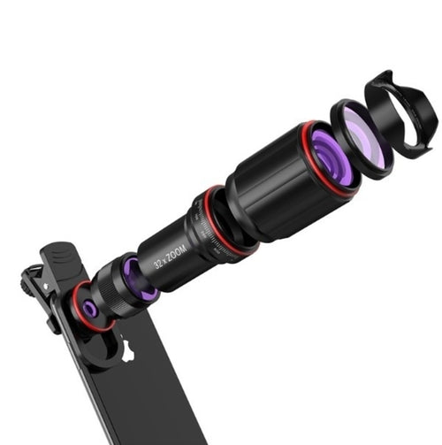 Ultra Crystal HD 32× Zoom Teleskop-Kameraobjektiv Set für Smartphones